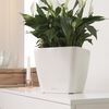 LECHUZA Jardini&egrave;re QUADRO LS 35 ALL-IN-ON blanc brillant 16160