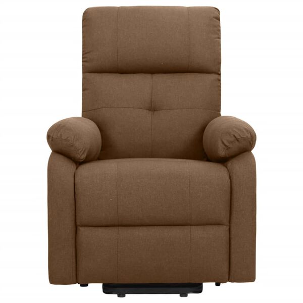 vidaXL Fauteuil de massage Marron Tissu