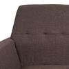 vidaXL Fauteuil marron acier et tissu