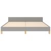 vidaXL Cadre de lit sans matelas gris clair 180x200 cm tissu