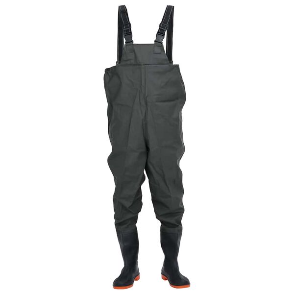 vidaXL Cuissardes avec bottes vert foncé taille 39
