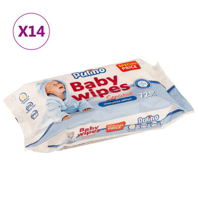 vidaXL Lingettes pour bébé 14 paquets 1008 lingettes