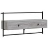 vidaXL Meuble TV mural sonoma gris 100,5x30x51 cm bois d'ing&eacute;nierie
