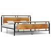 vidaXL Cadre de lit sans matelas m&eacute;tal 200x200 cm