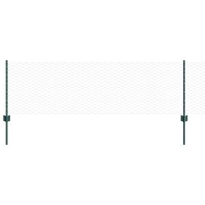 vidaXL Cl&ocirc;ture hexagonale avec poteau 100 x 0,6 m Vert Maille