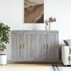 vidaXL Armoires murales 2 pcs sonoma gris bois d'ing&eacute;nierie