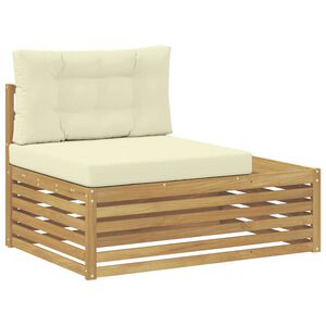 vidaXL Canap&eacute; d'ext&eacute;rieur extr&eacute;mit&eacute; Blanc 115 x 83 x 73 cm