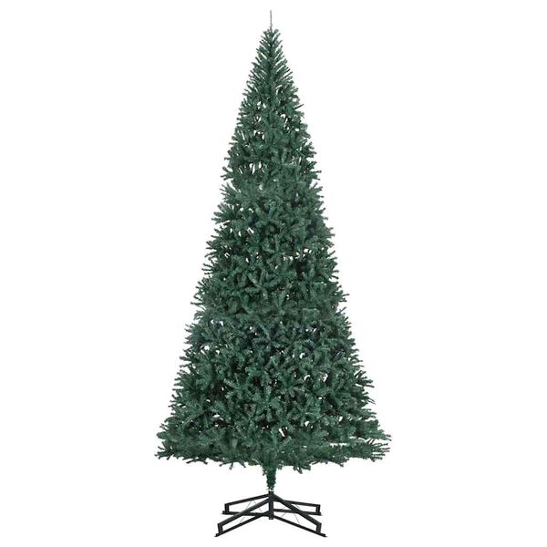 vidaXL Sapin de No&euml;l artificiel pr&eacute;-&eacute;clair&eacute; Vert 500 cm PVC