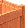 vidaXL Jardini&egrave;res 2 pcs cire marron bois de pin massif
