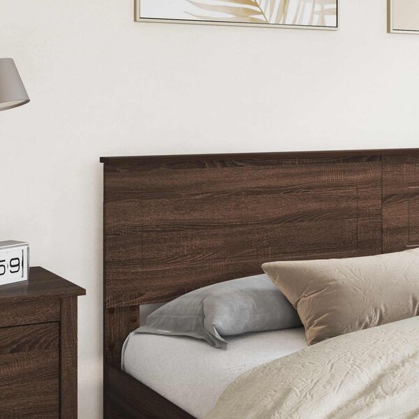 vidaXL T&ecirc;te de lit Ch&ecirc;ne brun 200 cm Bois d'ing&eacute;nierie