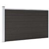 vidaXL Panneau de cl&ocirc;ture WPC 175x105 cm Noir