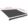 vidaXL Toile d'auvent Anthracite 3,5x2,5 m