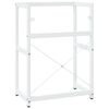 vidaXL Cadre de lavabo de salle de bain Blanc 59x38x83 cm Fer