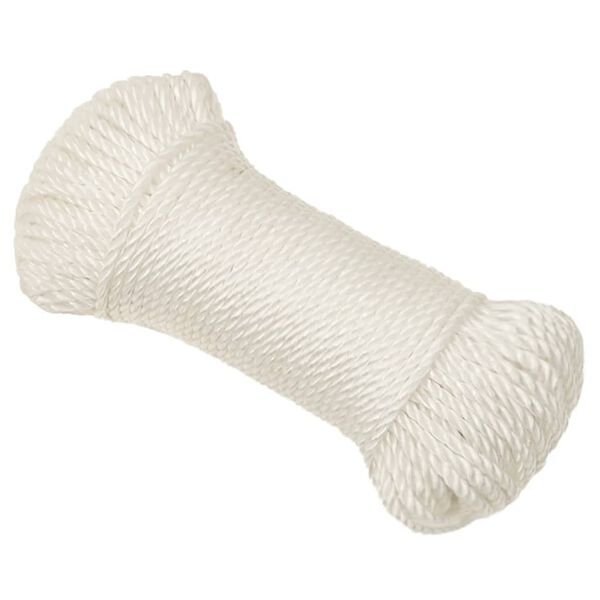 vidaXL Corde de travail Blanc 6 mm 100 m polypropylène