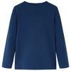 T-shirt enfants manches longues bleu marine 140