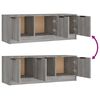 vidaXL Meuble TV Sonoma gris 102x35x36,5 cm Bois d'ing&eacute;nierie