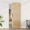 vidaXL Porte coulissante Marron 73,5 x 211 cm Pin massif
