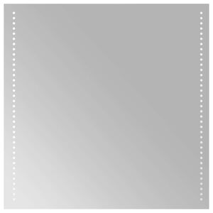 vidaXL Miroir de salle de bain LED Transparent 60 x 60 cm verre tremp&eacute;
