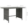 vidaXL Salon de jardin 8 pcs avec coussins R&eacute;sine tress&eacute;e Gris