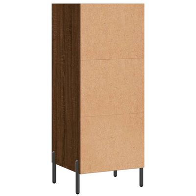 vidaXL Buffet chêne marron 34,5x32,5x90 cm bois d'ingénierie