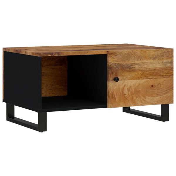 vidaXL Table basse 80x50x40 cm Bois de manguier solide et d'ing&eacute;nierie