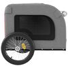 vidaXL Remorque de v&eacute;lo pour animaux de compagnie rouge et gris