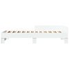 vidaXL Cadre de lit sans matelas blanc 90x190 cm bois d'ing&eacute;nierie