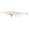 vidaXL Cadre de lit avec tables de chevet Blanc 160 x 220 cm