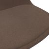vidaXL Chaise pivotante de bureau Marron Tissu