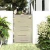 vidaXL Portail de jardin 100 x 145 cm en acier inoxydable