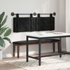 vidaXL T&ecirc;te de lit suspendue Noir 130 x 55 x 5 cm Velours