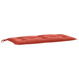 vidaXL Coussin de banc de jardin rouge m&eacute;lang&eacute; 100x50x7 cm tissu