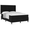 vidaXL Lit &agrave; ressorts avec coussin Noir 200 x 160 cm tissu