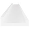 vidaXL &Eacute;tag&egrave;res murales 4 pcs Blanc 100x9x3 cm