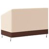 vidaXL Housse de banc 2 places beige 132x71x56/81 cm oxford 600D