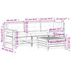 vidaXL Salon de jardin 4 pcs avec coussins bois de pin impr&eacute;gn&eacute;