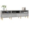 vidaXL Meuble TV gris b&eacute;ton 150x30x44,5 cm bois d'ing&eacute;nierie