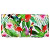 vidaXL Set de coussins de palette Floral 2 pcs Motif Feuille Verte
