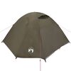 vidaXL Tente de camping &agrave; d&ocirc;me 3 personne marron imperm&eacute;able