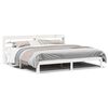 vidaXL Cadre de lit avec t&ecirc;te de lit sans matelas blanc 180x200 cm