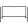 vidaXL Ensemble de bar de jardin 11 pcs noir acier enduit de poudre