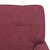 vidaXL Chaise longue avec coussin Bordeaux 91 x 157 x 91 cm tissu