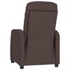 vidaXL Fauteuil de massage Marron fonc&eacute; Tissu