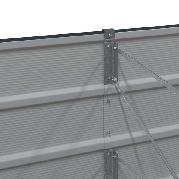 vidaXL Jardini&egrave;re Anthracite 400 x 80 x 45 cm Acier