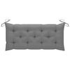 vidaXL Banc de jardin avec coussin 135 cm Bois d'acacia massif