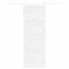 vidaXL Porte coulissante Blanc 83 x 232 cm Pin massif