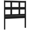 vidaXL T&ecirc;te de lit Noir 95,5x4x100 cm Bois massif de pin