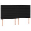 vidaXL Cadre de lit sans matelas noir 180x200 cm tissu