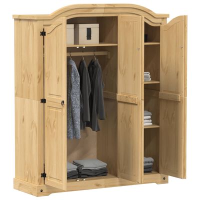 vidaXL Garde-robe Corona 151,5x52x186 cm bois de pin massif