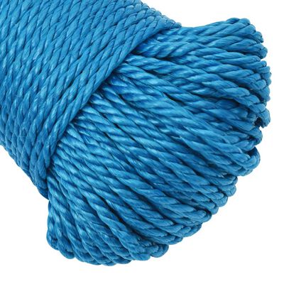 vidaXL Corde de travail bleu 3 mm 50 m polypropylène